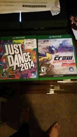 Xbox one games ,and steering wheel and pedals