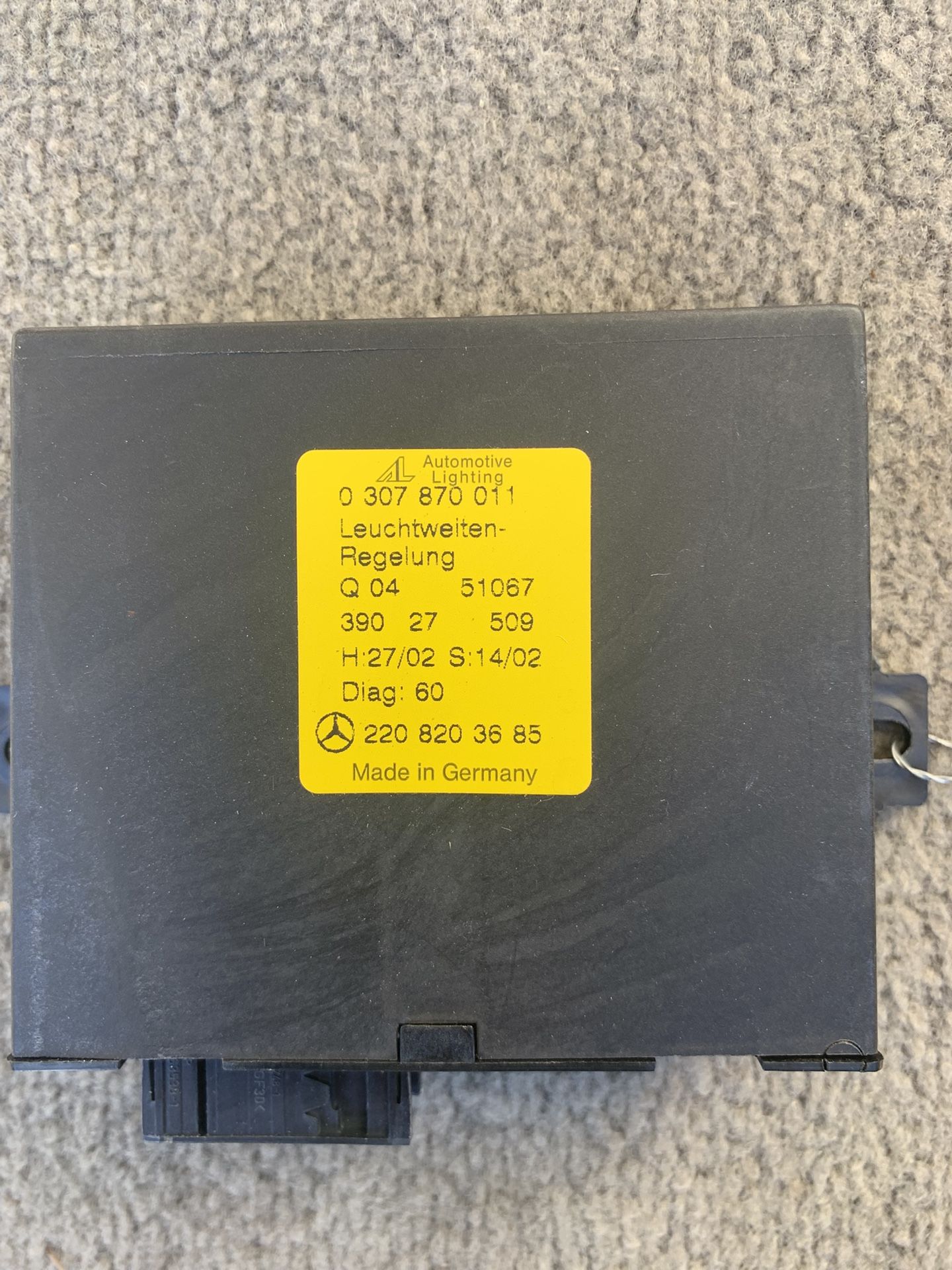 04 S500 Headlights Control Module