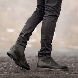 Matte Leather Boots 