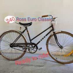 Bike Ross Eurotour Classic Cruiser 27" Tires!!!