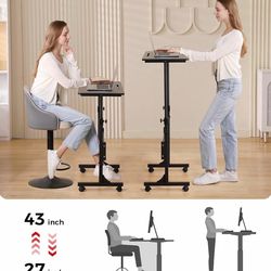 Standing desk adjustable height