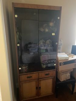 Cabinet with glass doors