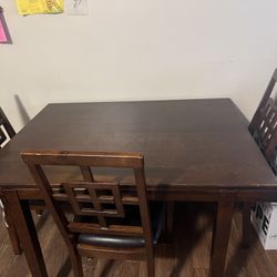 table and chairs