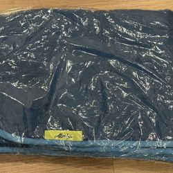Alaska Airlines First Class Amenity Blue Throw Blanket