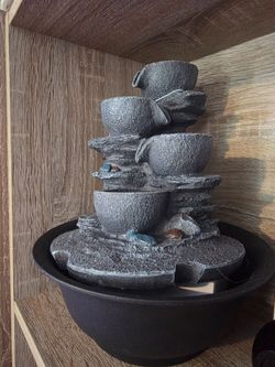 Take  top water fountain with pump and LED light.