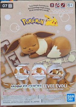Bandai Pokémon Model Kit Quick Eevee Sleeping Pose