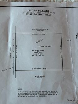 Ta iTerreno en venta en Rockdale Texas! no se puede poner traila solo personas interesadas