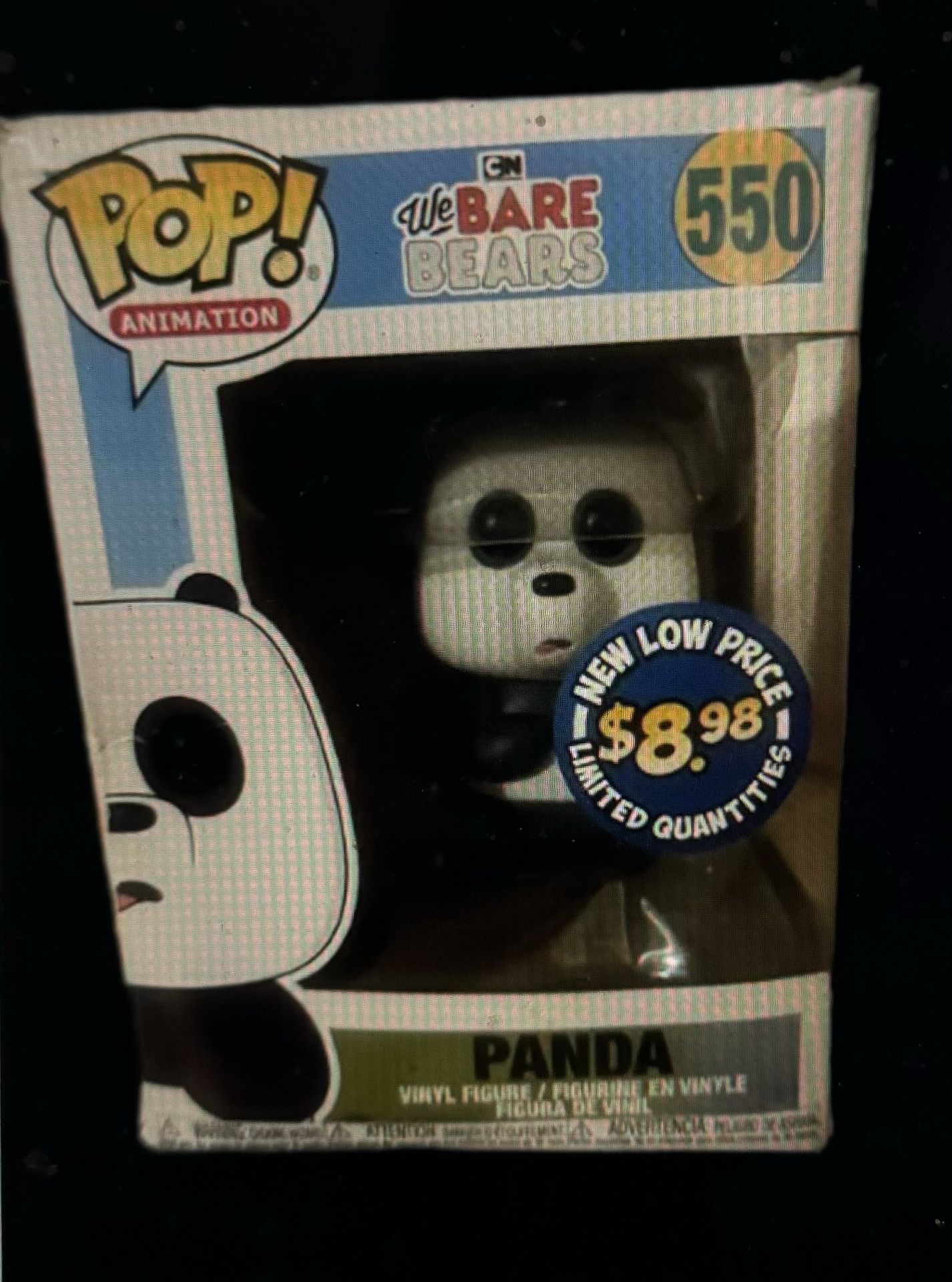 Funko Pop! Animation We Bare Bears #550 White Black Panda Vinyl Figure New