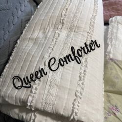 Queen Comforter/and Duvet Cover And Shams 