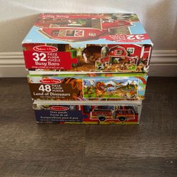 Melissa & Doug Floor Puzzle Bundle 