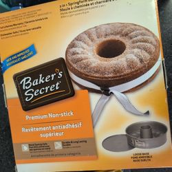 Baker's secret 2 in 1 Bundt pan - Pickup Only!