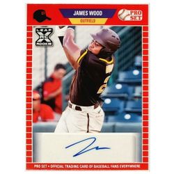 JAMES WOOD ROOKIE AUTO 2021 LEAF PRO SET #PS-JW1, PADRES, NATIONALS