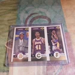 1996 Collector's Choice Gold Mini Rookie Card Lakers Team #L1 Kobe Bryant RC