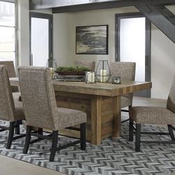 🇺🇸HUGE Ashley Furniture Blowout Sale!🇺🇸 Brand New Table And SIX Chairs! $50 Down Takes It Home Today! 