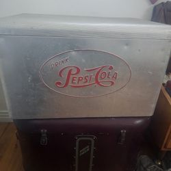 Vintage Pepsi Cooler Ice Chest 1950's