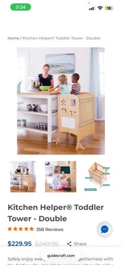 Guidecraft Kitchen Helper® Toddler Tower - Double