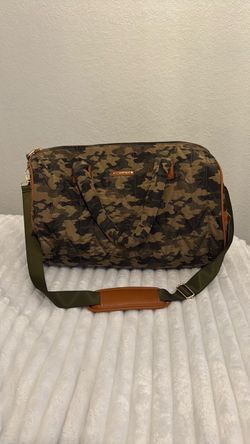 Camo Print Joan & David Travel Duffel Bag + Matching Wallet