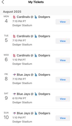 Dodger Tickets For Sale
