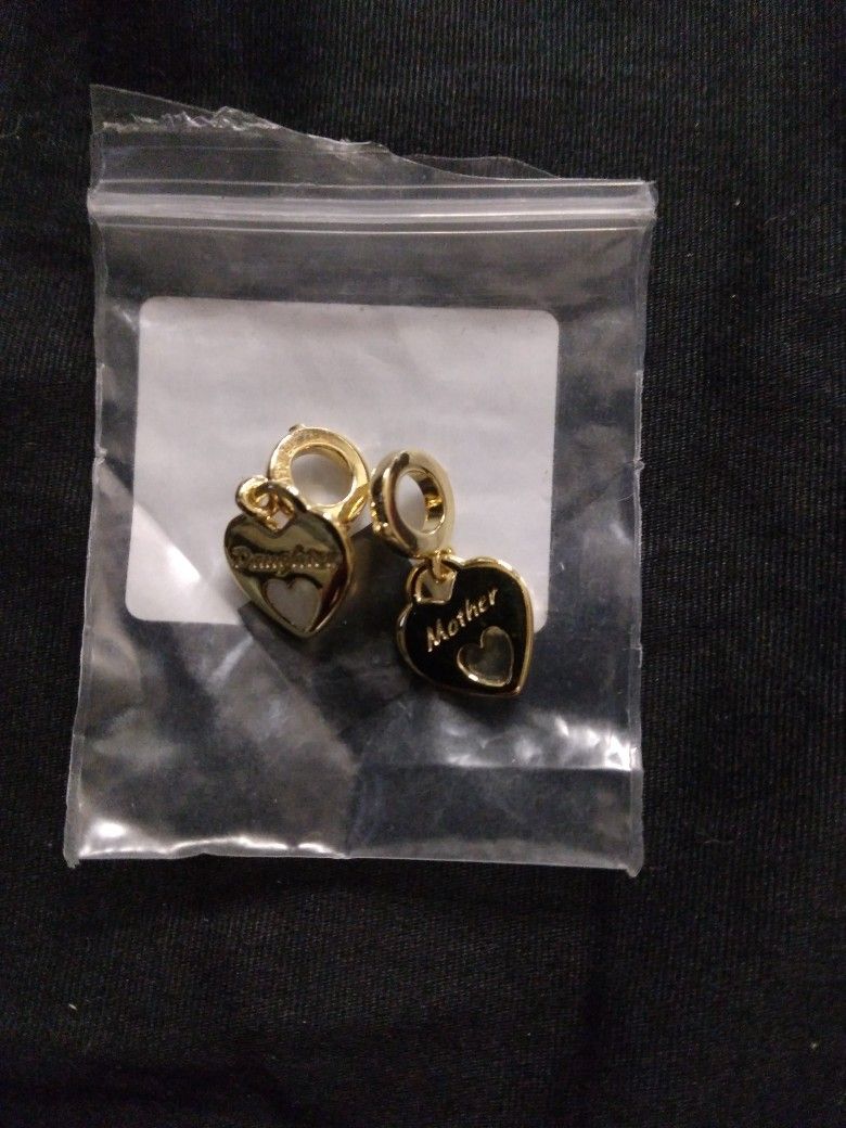 New Mother N Daughter Pandora Gold Plated Charms