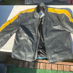 Leather Motorcycle Jacket - Triumph Triple Collection