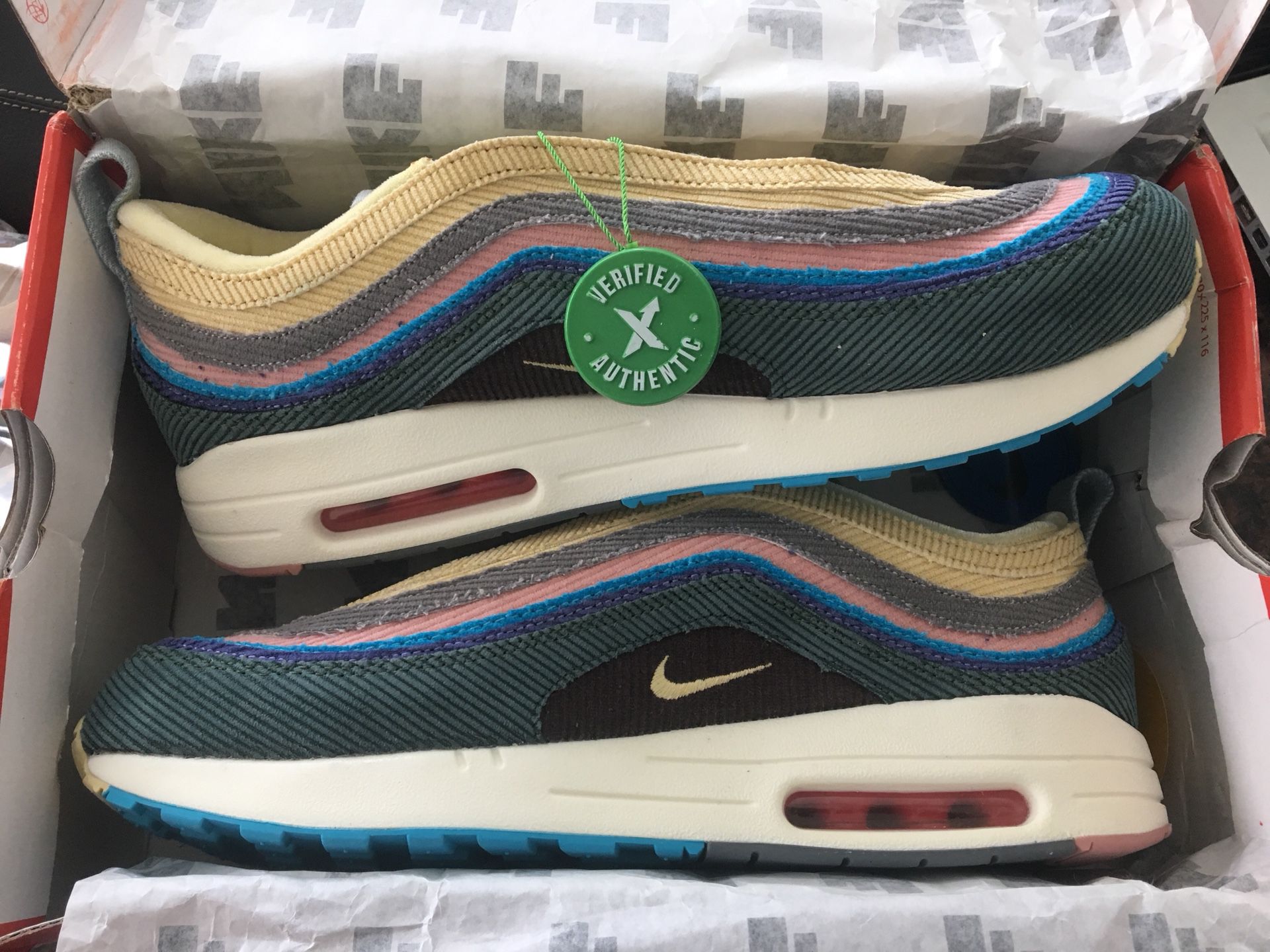 Sean Wotherspoon Air Max 1/97 Off White Sz 10