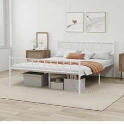 Metal Platform King Bed Frame