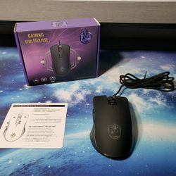 New 8000 DPI Gaming Multiverse Wired Mouse, RGB Lighting, 7 Buttons