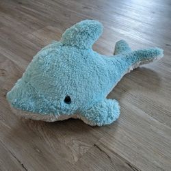 Fuzzy dolphin plush