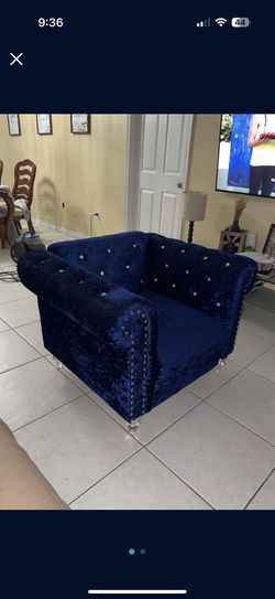 Blue Accent Chair (Single) 