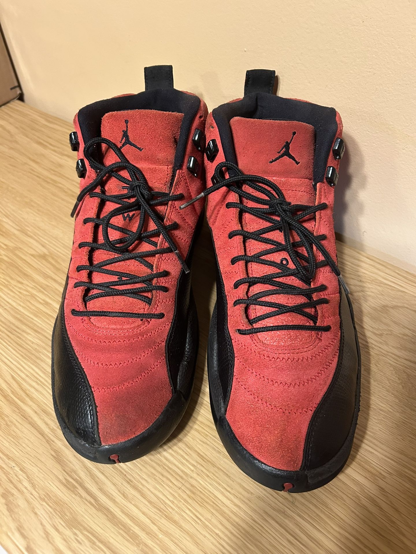 Jordan 12 Retro Reverse Flu Game Mens Size 11.5