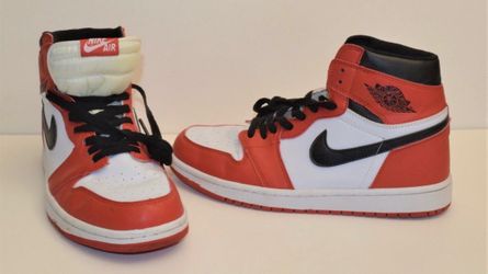 Nike Air Jordan Retro 1 High OG Chicago Wht/Red/ Blk sneakers 555088-101 Sz10
