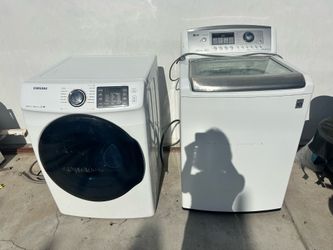 washer dryer set, used but works well!