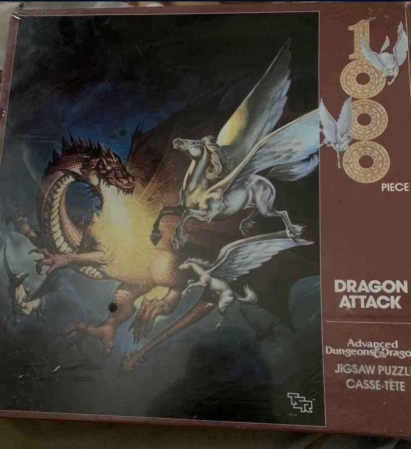 advanced dungeons & dragons jigsaw puzzle vintage brand new