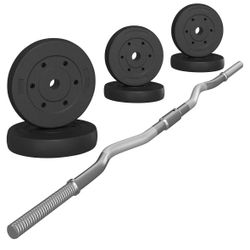 Olympic Curl Bar & Weights