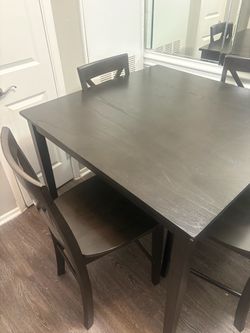4 Pc. Wooden Dining Table Set