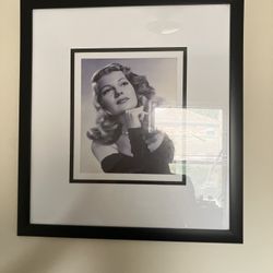 Art Rita Hayworth Classic Black And White 