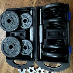 CAP 40lb Adjustable Dumbbell Set
