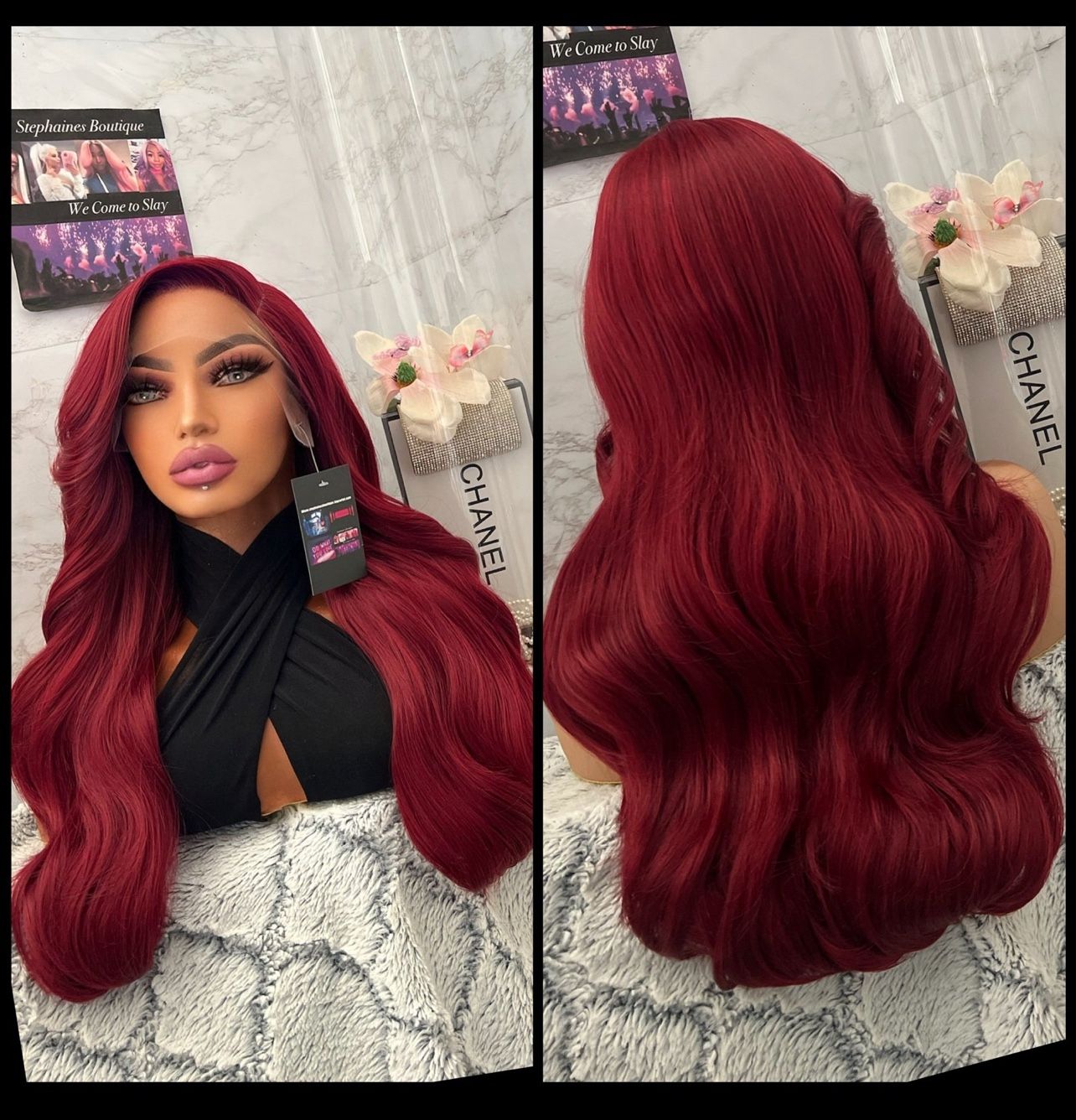 Human Hair Blended Lace Front Wig 