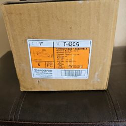 CONDUIT BODY ASSEMBLY 1" BOX QTY 5