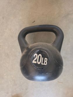 20 lb Black Kettlebell