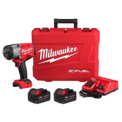 Milwaukee 2967-22 M18 FUEL 18V Lithium-Ion Brushless Cordless High-Torque 1/2 in. Impact Wrench w/Friction Ring Kit