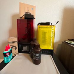 Elgoo Resin 3D Printer And Washer/Cure Machine.