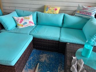 Wicker outdoor furniture