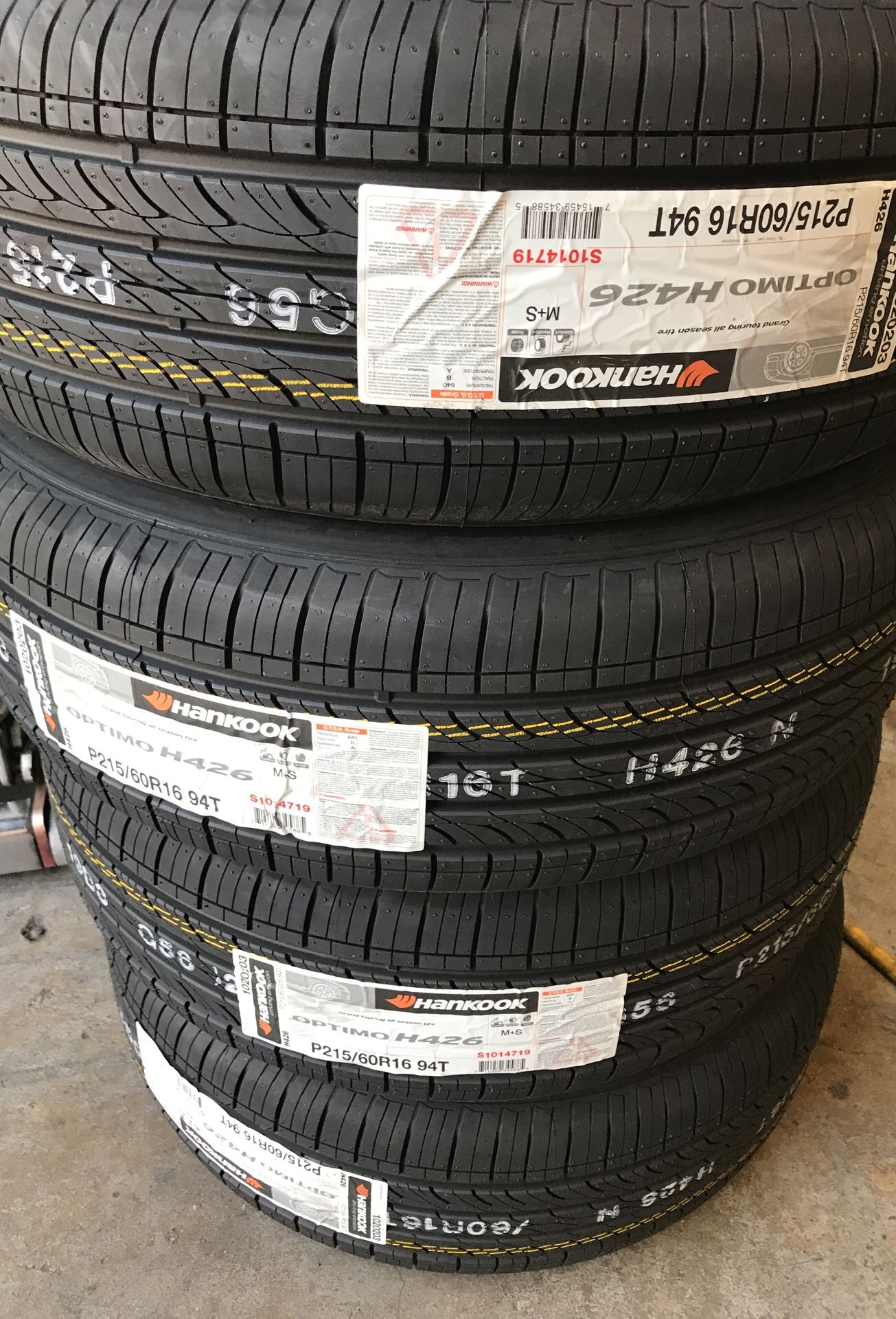215/60/16 Hankook Optimo H426 Tires on sale 340 Out the door Installed for Sale in Elk Grove