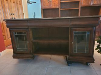 Desk and Book/ Computer cabinets