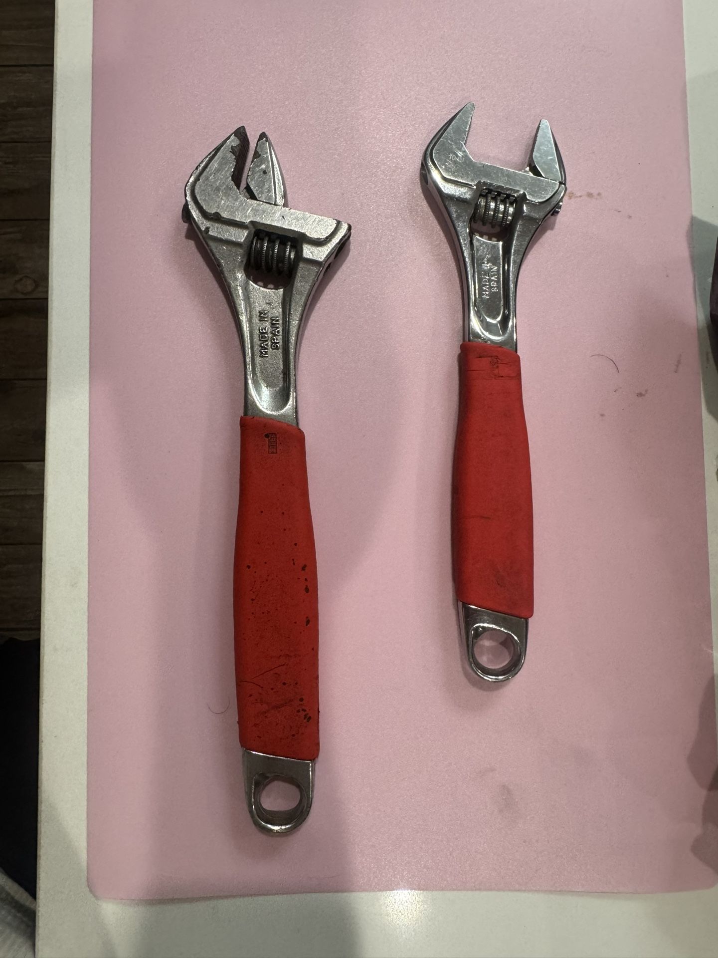 Snap On Flank Drive Adjustable Wrench Set 12 And 10