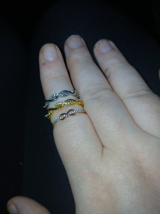 3 Rings (1 Gold, 2 Silver) 