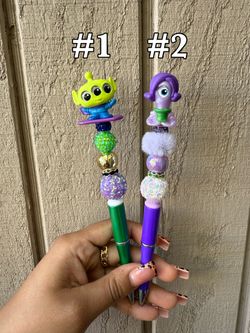 beaded pens | fancy pens | doorables |monster inc pens | toy story pens