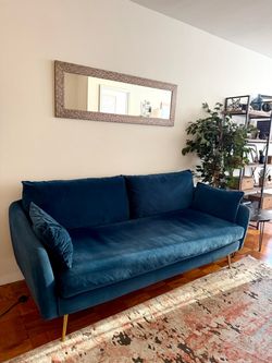 Albany Park Velvet Sofa – Great Condition