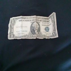 Old Series 1935 C 1 Dollar Bill Note Very Rough Condition 